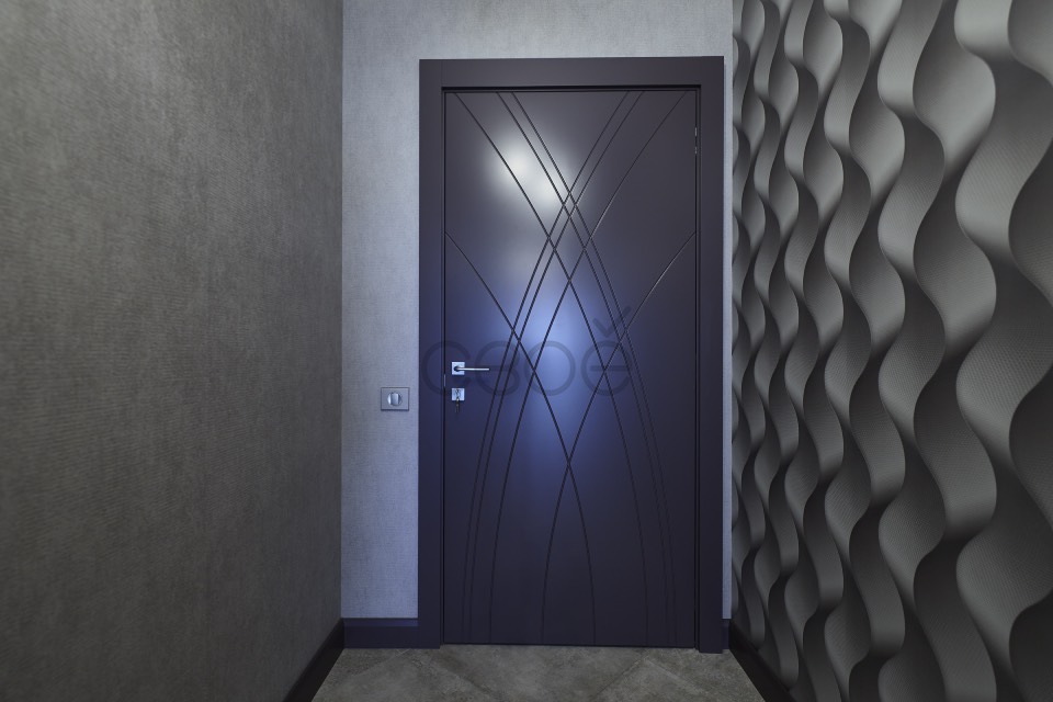 Двери МДФ с фрезеровкой из коллекции Геометрия