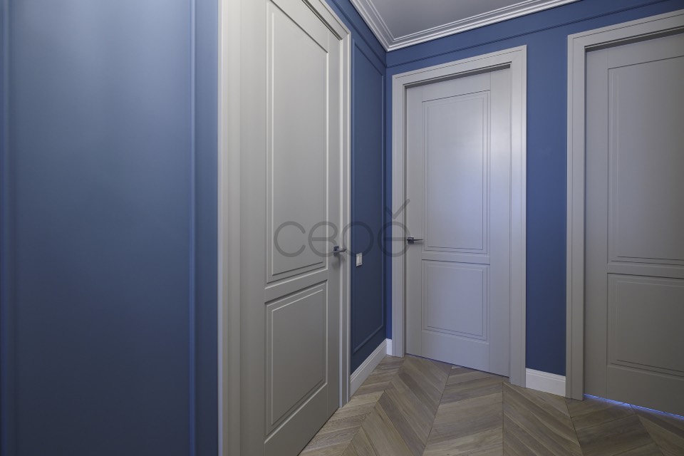 Филенчатые двери в классическом интерьере