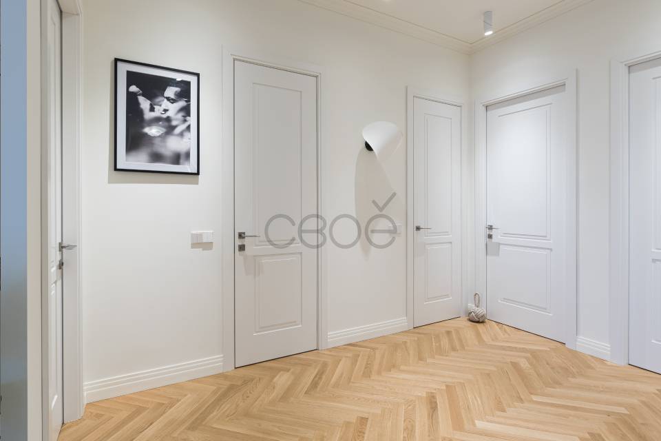 Белые двери в интерьере лофт (62 фото)